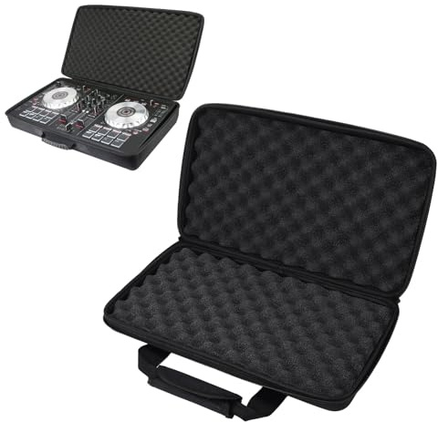 Yanmis Sac de Transport Portable, Dual Zipper DJ Contrôleur Sac de Rangement avec Tampon Sponge EVA Case de Stockage EVA 40 x 25 x 8cm / 15.7 x 9.8 x 3.1in