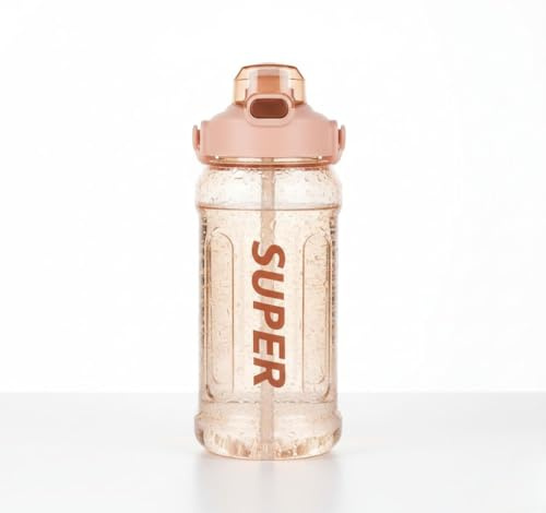 INVERSE SPORTS 1500ml Water Bottle-BPA Free, Motivational Canteen With Time Marking, Leakproof Large Sport Drink Bottle for Women Men (PINK)