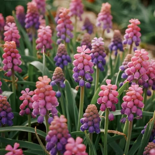 Jacinto de Uva, rizomas de Jacinto de Uva perennes resistentes, rizomas de jardín perennes, Jacinto raras para plantar en el jardín-f-4 Rizomas