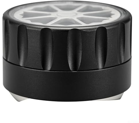 Strumento livellatore per espresso autoregolante, realizzato in lega di alluminio e acciaio inossidabile per un uso a lungo termine (53 mm)