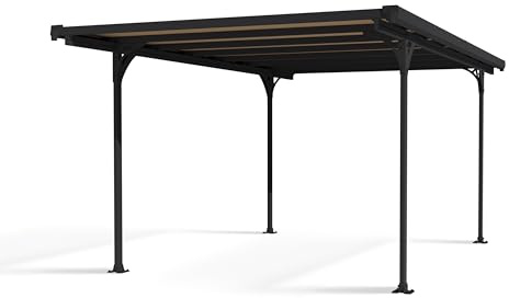 Canopia Carport Modena 5000 ca. 504 x 300 cm Aluminium schwarz