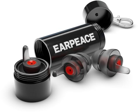 EARPEACE Moto - Reusable Motorcycle EarPlugs - Motorcycle Ear Plugs Wind Noise Protection - Comfortable Ear Plugs for Riding with High Fidelity Filter Noise Canceling Up to 26dB