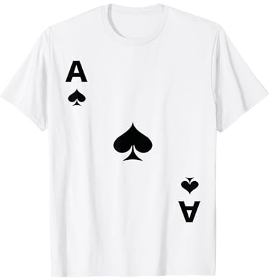 Spielkarte Pik Aß Ace Karte Kostüm Fasching Ass Gruppen T-Shirt