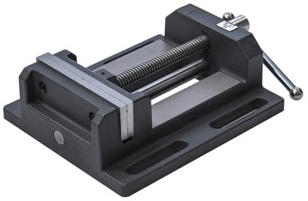 TOPWAY Drill Press Vice 6 Inch 150mm 14kg with Guiding Bar, Professional Quality Pillar Drill Bench Clamp for Workshop and Milling Machines 403276