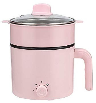 NEWCES Olla de Cocina eléctrica Cocina eléctrica Dormitorio Multi + Cocina Multicocina doméstica for Olla Caliente Cocinar y freír y bistec Oficina Cocina fácil 220V