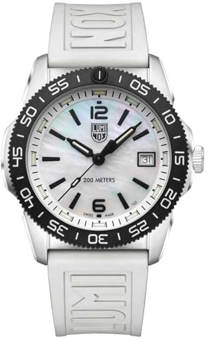 Luminox Analog schweizisk kvartsurverk klocka för män med silikonarmband XS.3128M.Set, svart, Rem