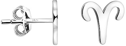 SOFIA MILANI - Boucles d'Oreilles pour Femme en Argent 925 - Clou d'Oreille en Forme Signe du Zodiaque Bélier - E2120