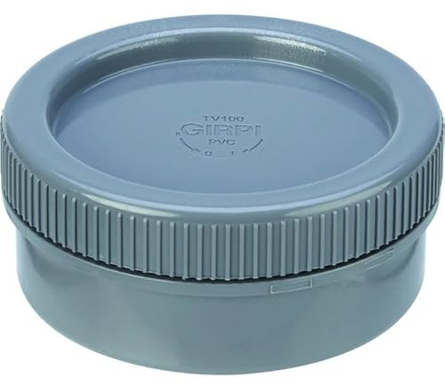 Bouchon de visite PVC gris - Diamètre 100 mm - Girpi