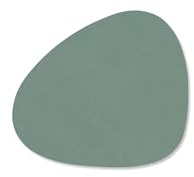 4er Set Glasuntersetzer Curve (11x13cm) Leder Nupo - LindDNA, Philippi:Pastel Green