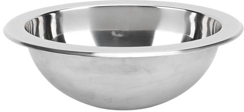 Fockety Ovale Wohnmobil-Küchenspüle, Edelstahl 304, Unterputz, Drop-In, 280 x 210 x 120 mm, Zentralabfluss, 40 mm, für Boote, Wohnmobile
