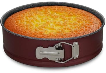 Avilia Bandeja de horno desmontable de 28 cm antiadherente de acero – Ideal para hornear pasteles con una cocción uniforme – Cangrejo desmontable cómodo para extraer los dulces sin problemas – Fácil