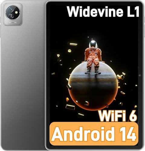 Blackview Tablette 10 Pouces Tab70 WiFi, Tablette Android 14 2,0 GHz avec 12Go + 64Go(TF 2To) Quad-Core, Tablette Tactile avec WiFi 6 BT5.0, 6580mAh, Widevine L1/GMS