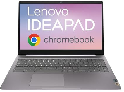 Lenovo IdeaPad 3 Chromebook Laptop | 15.6 inch Full HD Laptop | Intel Pentium Silver N6000 | 8GB RAM | 128GB eMMC| Chrome OS| Arctic Grey