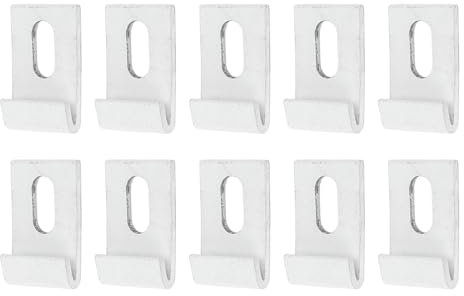 10Pcs Greenhouses Fixture Set Tool, Aluminum Metal J Clips Fixings Attaches Kit Tool Glass Pane Fixings Clips for Greenhouse Glass