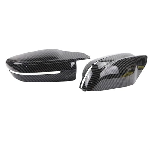 WBWBB Auto Spiegelkappen für BMW i4 G26 M50 2022-2024, Rückspiegelkappe Ersatz für Seitenspiegel Abdeckung Spiegelabdeckungen Set ABS-Kunststoff,Carbon Fiber