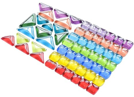 ARTIBETTER Unregelmäßige Kristall Mosaiksteine für DIY Bastelbedarf Kreative Patch Tiles aus Sicherem Material Vielseitig für Heimdeko Bilderrahmen Tische und Kunstprojekte
