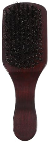 Healvian Bartbürste mit Griff für Männer Borsten und Holz Ergonomischer Griff für Sicheren Halt für Friseursalons und Bartpflege zu Hause