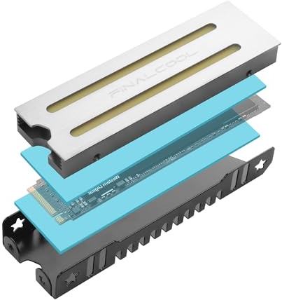 YAODHAOD M.2 2280 SSD ARGB Kühler,Doppelseitiger Premium Aluminium Heatsink mit Hochleistungs für PC & PS5