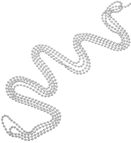 SHINEOFI Chaînette Métallique pour Ventilateur de Plafond 3 Mètres avec 10 Connecteurs Rallonge à Billes Décorative pour Luminaire Accessoires pour Lampe Extension de Chaîne Suspendre