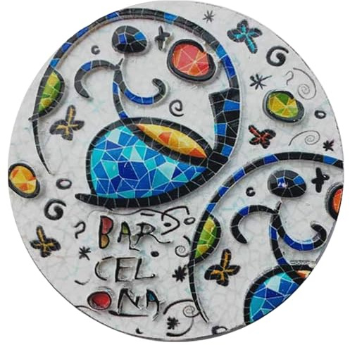 3D-Kühlschrankmagnet, Mosaik-Stil, Barcelona, Spanien, Souvenir, Geschenk, Heim- und Küchen-Dekoration, Magnet-Aufkleber, Barcelona, Spanien, Kühlschrankmagnet