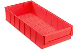 12 Stapelkiste Lagerbox Lagerkästen Universalbox 400x183x81mm rot