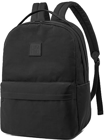 HASAGEI Damryggsäck för 15,6 laptop ryggsäck män klassiska dagväskor mjuk ryggsäck skola lätt ryggsäck för pendling, skola, dagligen, svart, En Storlek