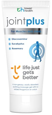 Joint Plus Muscle and Joint Gel 200ml Tube | Drug Free | 60 Day Money Back Guarantee | Rich Blend of Natural Ingredients - Glucosamine, Eucalyptus, Rosemary, Cinnamon, Wintergreen, Black Pepper & Strawberry, Blackcurrant & Grape Extracts