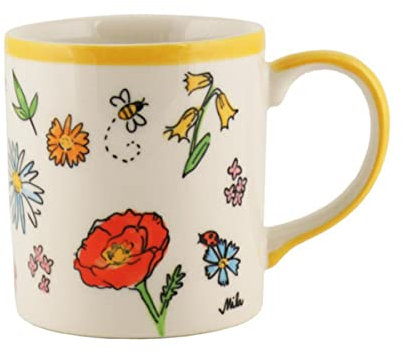 Mila Keramik-Becher Lovely Flowers | MI-80249
