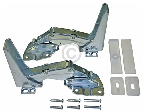 ensipart Türscharniere für Kühlschrank oder Gefrierschrank kompatibel mit Bauknecht Whirlpool 481231018626 kompatibel amica mit8022611 kompatibel mit gorenje 331776 2er Set für oben und unten