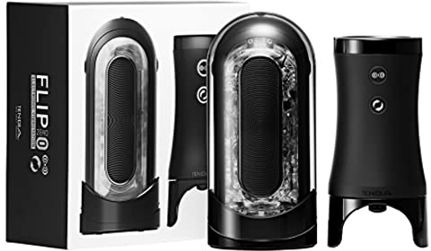 TENGA FLIP ZERO EVR black (strong) - High-End Masturbator für Männer, elektrisch, mit Vibration und smarter Drehfunktion, schwarz