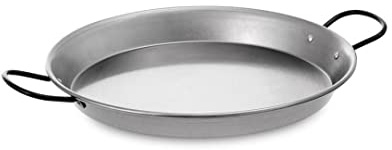 FERRETERIA LEPANTO Paellera De Inducción Pulida Para Gas Y Vitrocerámica, 36 Cm, Antiadherente