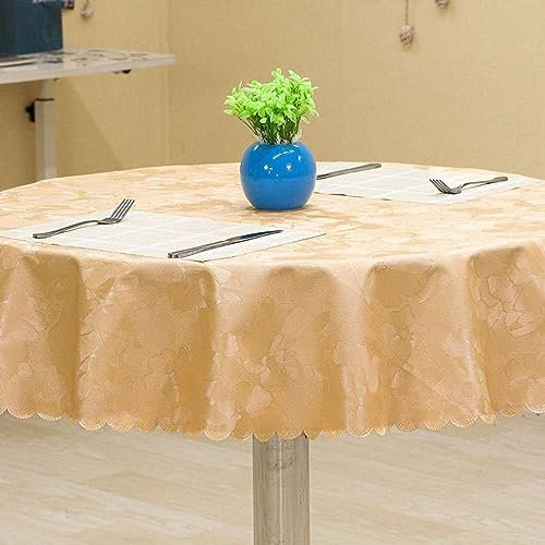 XQSSB Tischdecke Jacquard Tischwäsche Verbrühungshemmende Pu Lotuseffekt Tischtücher mit Zarten Pastelltönen Farbe A 120 × 180 cm