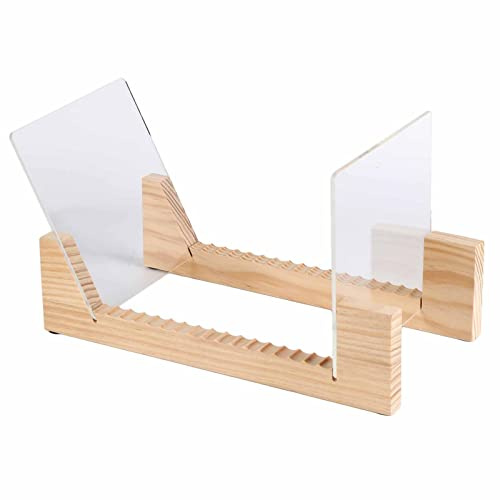Miokycl Support de rangement empilable en bois pour disques vinyles de 17 à 30,5 cm (couleur bois), Miokyclvi5gsh3ano-59