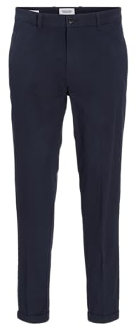JACK & JONES Jpstace Jjcarter Chinois Pantalon Chino, Bleu Marine, 32W x 30L Homme