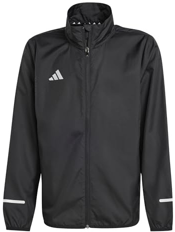 adidas Unisex Kids TEAM WIND.RDY JACKET, Black/Reflective Silver, 13-14 Years