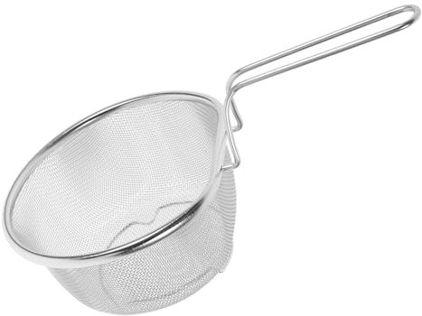 GOOHOCHY Colador De Acero Inoxidable Para Cocina Cuchara Para Espaguetis y Pasta Colador De Mango Para Fideos Para Olla Caliente