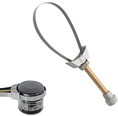 SCDZY Ölfilterschlüssel mit Metallband, Ölfilter Bandschlüssel für Motorrad Ölfilter Entfernungswerkzeug Schraubenschlüssel Verstellbar Set Riemenschlüssel zum Entfernen Ø 60-120mm