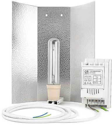Weedness Grow Lampe Set 250 Watt MHL für Wuchsphase – Anbau Indoor Pflanzenbeleuchtung Pflanzenlampe Box Natriumdampflampe NDL HPS