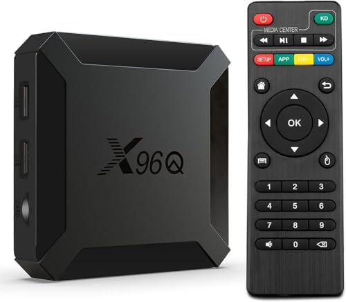 Boitier TV Box Android10.0 2GB/16GB Mini Smart TV Box Allwinner H313 Quad Core WiFi, IPTV 4K HD,100M LAN Enternet 2.4G H.265 Lecteur Multimédia