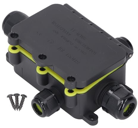 LOCADENCE 4 Way Junction Box, 450V External Underground Electrical Junction Box, IP68 Water Proof External Electric Power Cord Box, Underground Cable Connector