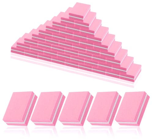simarro 50 PCS Mini Nail Buffer Blocks, Sponge Buffing Sanding Block Professional Nail Double Sanding Blocks Bulk Buffing Block Nails Art Tool for Nails Technicians Beginners Salon Home Use