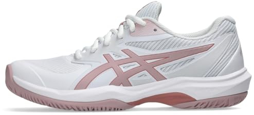 ASICS Women's Game FlyteFoam Tennis Shoes, 8.5, White/MORGANITE