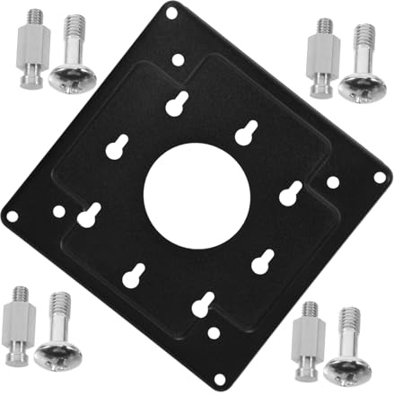 Supporto per Mini PC da Montaggio Posteriore Standard Universale in Acciaio | Smontaggio Rapido, Sostegno Stabile, Piastra Metallica Compatta per Installazione Pulita