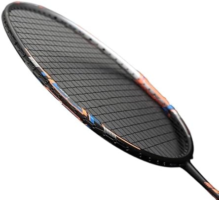 WANGBINGXING Badminton Set Racchette da Badminton in Fibra di Carbonio, Tensione 22-35 libbre, 13 kg, Racchetta Allenamento, Sport velocità for Adulti(Noir)