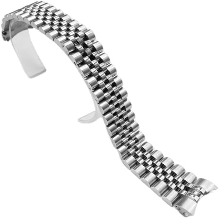 Jubilee Bracelet de montre de rechange en acier inoxydable pour Rolex Datejust 16233, 20 millimeters, Pas de pierre précieuse