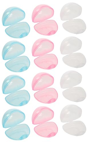 HIAKDOFT Lot de 12 Boîtes de Rangement pour Tétines en PP Transparent Portable avec Couvercle Étui Hygiénique pour Sucettes pour Voyage et Trousse de Soins Organiseur Pratique pour