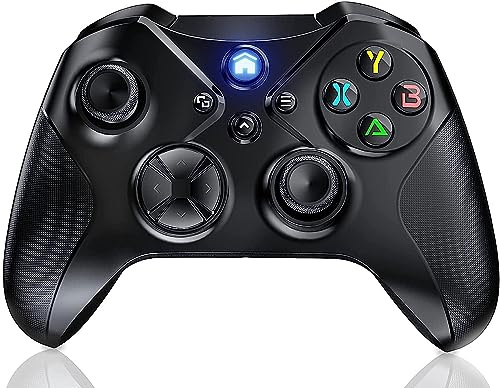Dinosoo Wireless Controller for Xbox Series X|S, Xbox One, & PCs, iOS/Android, with Bluetooth,Turbo, Macro, Dual Vibration, 6-Axis Sensor, 3.5mm Audio Jack-Black