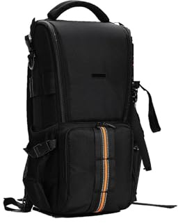 Compatible avec Le Sac à Dos DSLR for Super téléobjectifs, résistant aux Chocs, Tubes d'objectif 200-600mm 400-800mm, Rembourrage supplémentaire(L Black)