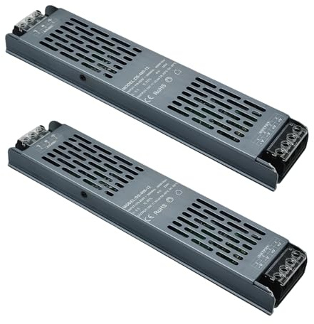 Transformador 220V a 24V 400W LED Driver, Fuente de Alimentación AC 220, 230 V a DC 24 V Driver de Bajo Tensión, Controlador Voltaje Constante para Tiras LED,2PCS
