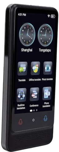 EMUKOEP Traducteur de Langue AI, 137 Langues, Dispositif de Traduction Vocale Bidirectionnelle en Temps Réel avec Traduction Hors Ligne et Photo, pour L'apprentissage des Voyages et des